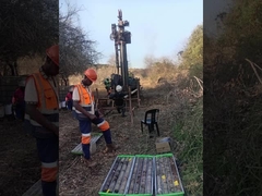 Mũi khoan lõi tẩm kim cương để thăm dò địa chất